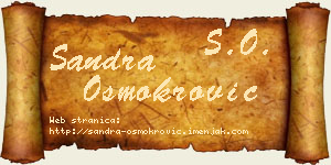 Sandra Osmokrović vizit kartica